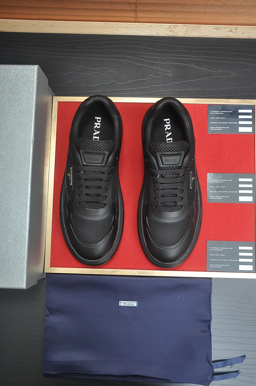Men's shoes 💰580💶【PRADA】Top original, new season, high quality original goods, top imported calfskin with original imported glue, imported cowhide inside with original cowhide feet, original outsole! Quality guaranteed! Code 38-45 (45 customized)
